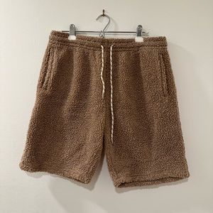 Urban Outfitters fuzzy men’s shorts | Large | Brown